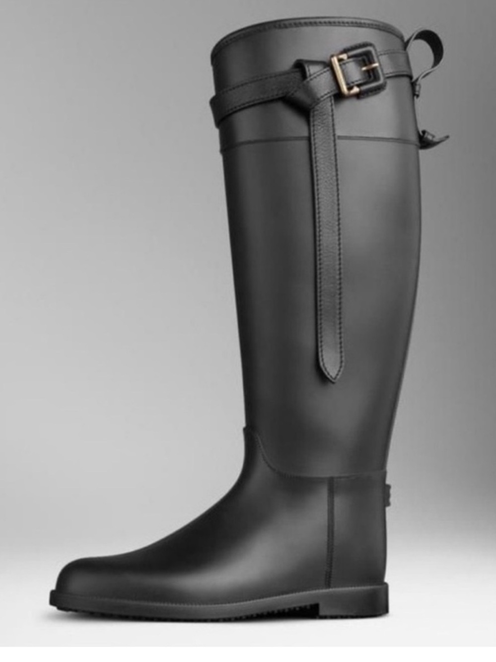 Burberry Riding Rain Boots with Belt